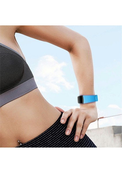 Samsung Galaxy Gear Fit2 Pro-Blue Için Dikey Çizgili Tahıl Silikon Akıllı Saat Kayışı Değişimi [küçük Boy] (Yurt Dışından) indirimleri