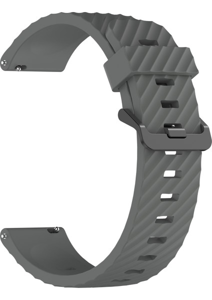 Samsung Galaxy Watch3 45MM/GALAXY Watch 46MM Saat Kayışı 22MM Silikon Saat Bandı - Koyu Gri (Yurt Dışından) fırsatları