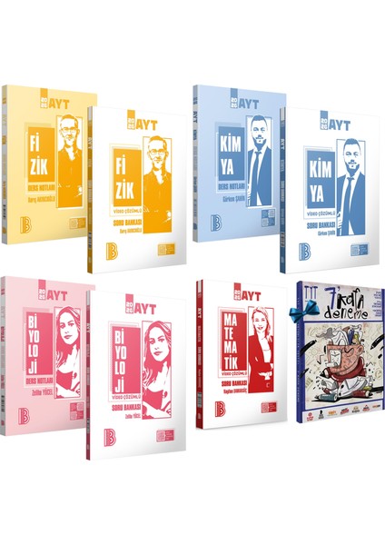 2026 Ayt Sayısal (Matematik Soru Bankası-Fizik-Kimya-Biyoloji Ders Notları ve Soru Bankası Seti)