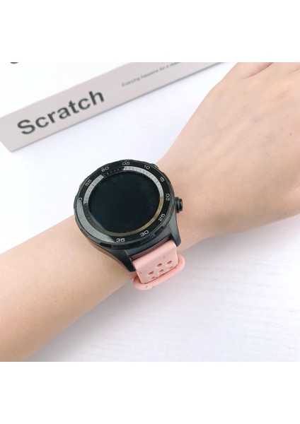 Samsung Galaxy Watch/huawei Watch/garmin/amazfit 20 mm Yedek Bant Silikon Tokalı Kayış Toka Tasarımı-Pembe (Yurt Dışından) fırsatları