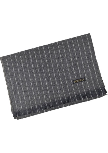 Mısırlı Eşarpları Erkek Yünlü Çizgili Kaşkol ( Atkı )