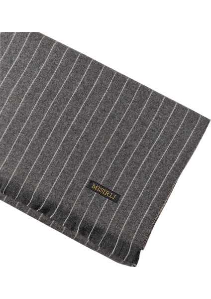 Mısırlı Eşarpları Erkek Yünlü Çizgili Kaşkol ( Atkı ) modelleri