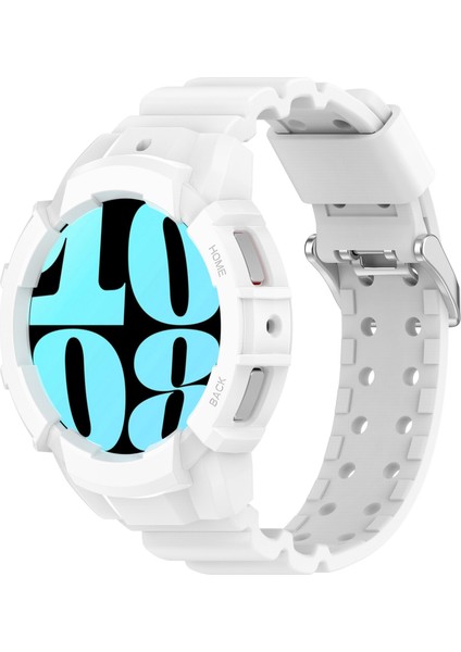 Samsung Galaxy Watch7 44MM Saat Kayışı Silikon Kayış Değişimi ve Saat Kılıfı - Beyaz (Yurt Dışından) fiyatları