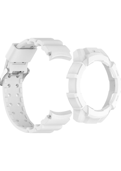 Samsung Galaxy Watch7 44MM Saat Kayışı Silikon Kayış Değişimi ve Saat Kılıfı - Beyaz (Yurt Dışından) fırsatları