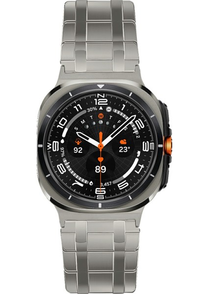 Samsung Galaxy Watch Ultra 47MM Saat Kayışı Manyetik Paslanmaz Çelik Yedek Kayış-Titanyum (Yurt Dışından) fırsatları