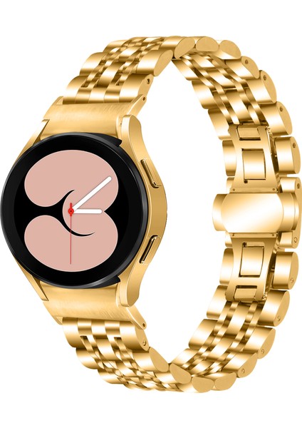 Samsung Galaxy Watch7 44MM 40MM Metal Saat Kayışı 7 Boncuklu Hızlı Çıkarma Bağlantılı Kayış - Altın (Yurt Dışından) fiyatları