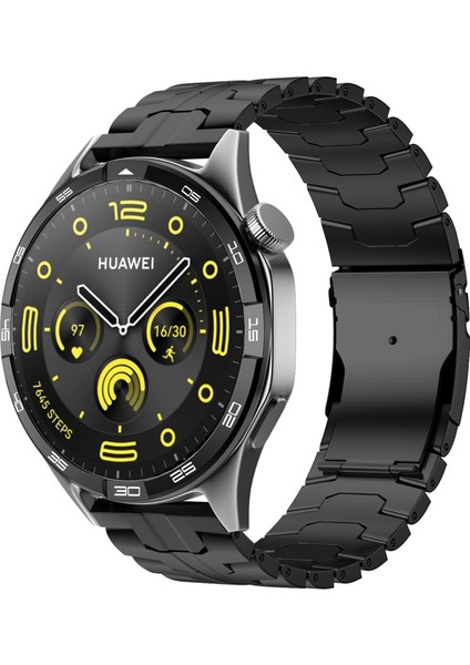 Huawei Watch Gt 4 46MM/WATCH 4/4 Pro/gt/samsung Galaxy Watch3 45MM Titanyum Alaşımlı Kayış 22MM Güvenlik Tokalı Saat Bandı-Siyah (Yurt Dışından) indirimleri