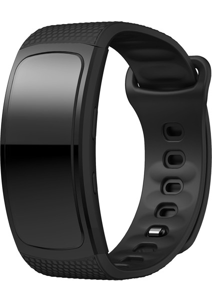 Samsung Gear Fit2 Için Esnek Silikon Saat Kayışı, Küçük-Siyah (Yurt Dışından) modelleri
