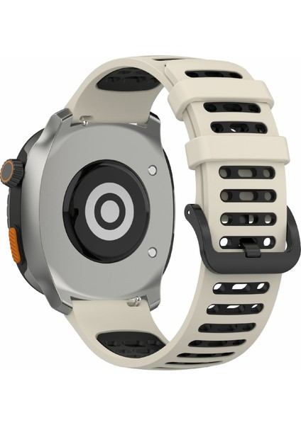 Xiaomi Watch S4 Sport/keep Watch Pilot 1/samsung Galaxy Watch3 45MM Spor Kayışı Için 22MM Silikon Saat Kayışı - Starlight+Siyah (Yurt Dışından)