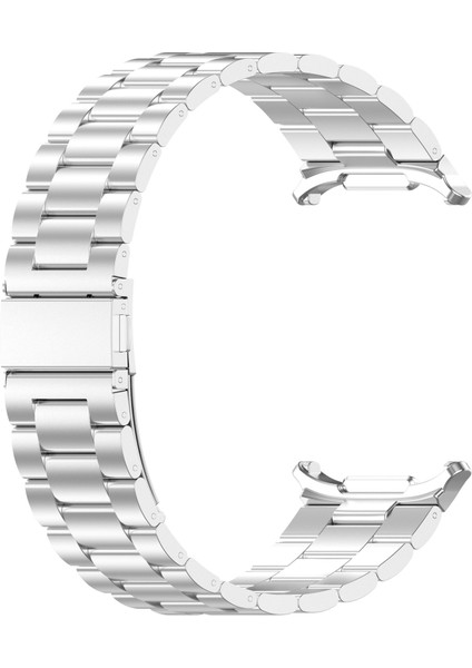 Samsung Galaxy Watch Ultra 47MM Metal Saat Kayışı Üç Boncuklu Çelik Bilek Kayışı - Gümüş (Yurt Dışından) fiyatları