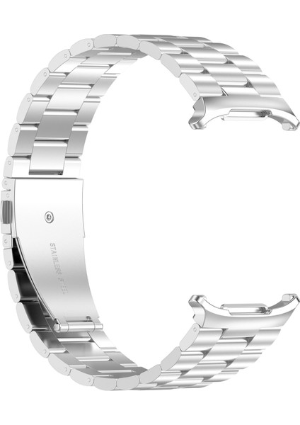 Samsung Galaxy Watch Ultra 47MM Metal Saat Kayışı Üç Boncuklu Çelik Bilek Kayışı - Gümüş (Yurt Dışından) modelleri