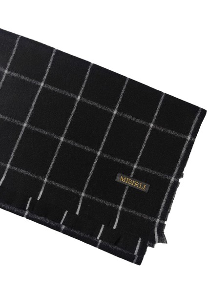 Mısırlı Eşarpları Erkek Yünlü Ekose Kaşkol ( Atkı )