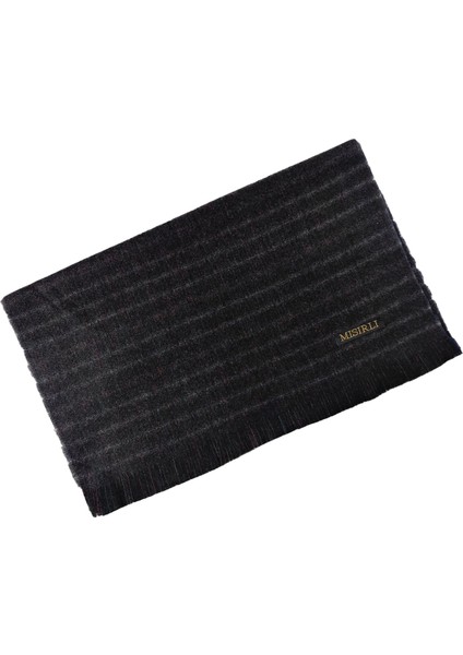 Mısırlı Eşarpları Erkek Yünlü Çizgili Kaşkol ( Atkı ) modelleri