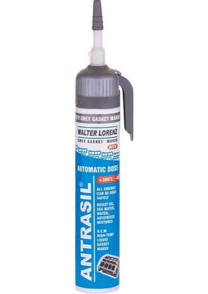 Alcon Antrasıl Otomatik Rtv Gri Sıvı Conta 200ML Al. Kartuş