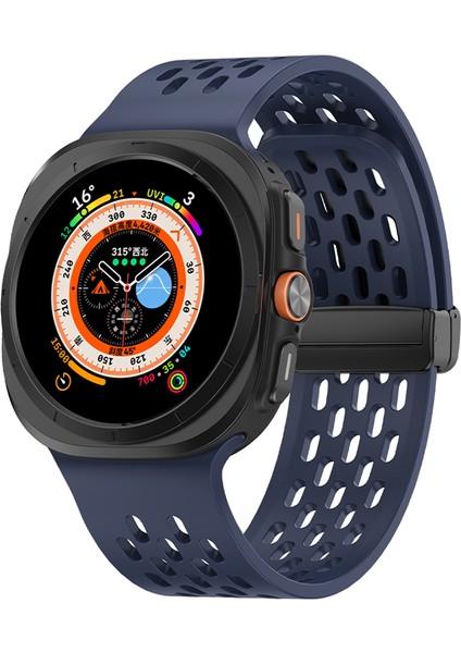 Kalebol Samsung Galaxy Watch Ultra 47MM Silikon Bant Manyetik Yedek Kayış - Lacivert (Yurt Dışından) indirimleri