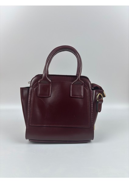 Kadın Suni Deri Kahve Kare Form Zarif Mini Boy El Çantası modelleri