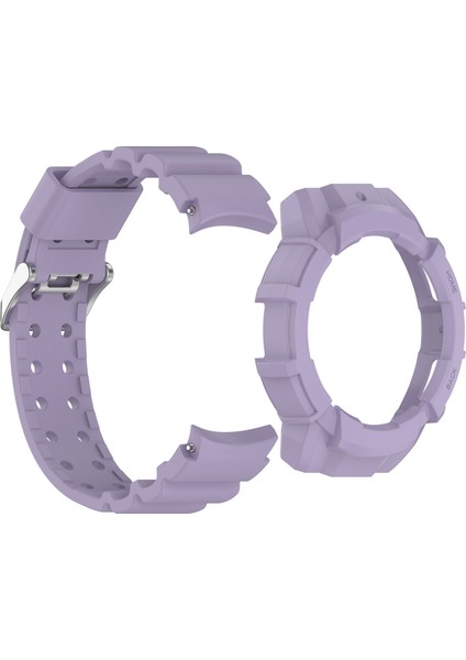 Samsung Galaxy Watch7 40MM Saat Kayışı Silikon Kayış Değişimi ve Saat Kılıfı - Mor (Yurt Dışından) fırsatları