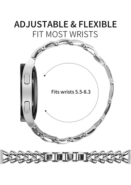 Samsung Gear Sport/gear S2 Classic Için Çinko Alaşımlı Saat Kayışı Bükülmüş Metal Saat Kayışı Değişimi - Gümüş (Yurt Dışından) modelleri