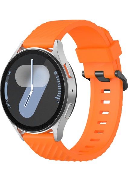 Samsung Galaxy Watch7 40MM/44MM Saat Kayışı 20MM Silikon Saat Bandı-Turuncu (Yurt Dışından) indirimleri
