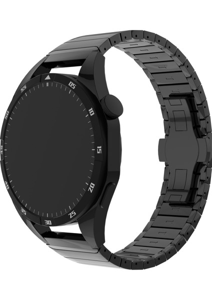 Huawei Watch Gt 4 Pro/gt 3 46MM/SAMSUNG Galaxy Watch3 45MM/GARMIN Vivoactive 4 Tokalı 1 Boncuklu Alaşımlı Saat Kayışı - Siyah (Yurt Dışından) fiyatları