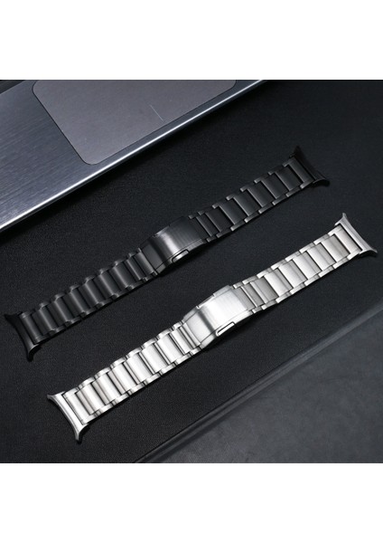 Samsung Galaxy Watch Ultra 47MM Yedek Bant 3 Boncuklu Titanyum Alaşımlı Saat Kayışı - Gümüş (Yurt Dışından) modelleri