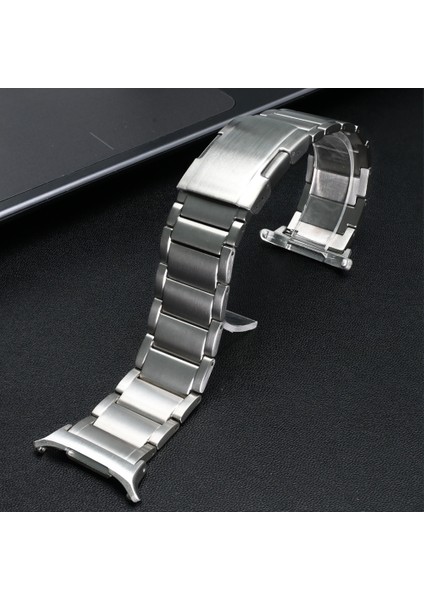 Samsung Galaxy Watch Ultra 47MM Yedek Bant 3 Boncuklu Titanyum Alaşımlı Saat Kayışı - Gümüş (Yurt Dışından) indirimleri