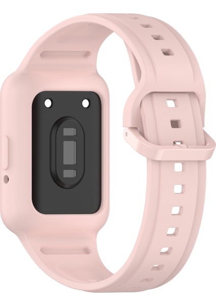 Samsung Galaxy Fit3 (SM-R390) Saat Kayışı Için Kılıflı Entegre Silikon Saat Bandı - Açık Pembe (Yurt Dışından) modelleri