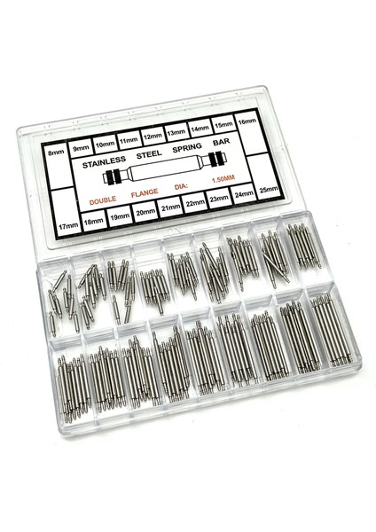 144 Adet/takım Saat Kayışı Paslanmaz Çelik Bağlantı Pimleri, Profesyonel Yaylı Akıllı Saat Yedek Parçaları Plastik Kutulu (8-25 Mm) (Yurt Dışından) fiyatları