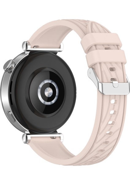 Huawei Watch Gt 3 42MM/SAMSUNG Galaxy Watch7/6/5/4/5 Pro Saat Kayışı 20MM Dokulu Silikon Bant-Pembe (Yurt Dışından)