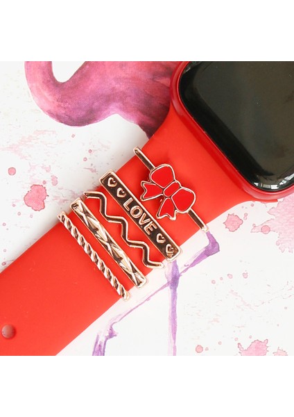 Evrensel Akıllı Saat Kayışı Takıları Metal Dekoratif Takılar Döngüler Saat Kayışı Süsleri Yapay Elmaslı (Kayışsız) - Stil C (Yurt Dışından) fırsatları