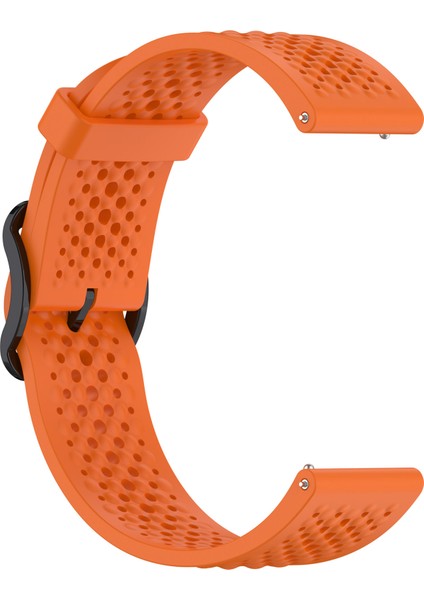 Xiaomi Watch S4 Sport/samsung Galaxy Watch3 45MM/WATCH 42MM Silikon 22MM Çoklu Delikli Nefes Alabilir Saat Kayışı - Turuncu (Yurt Dışından) fırsatları