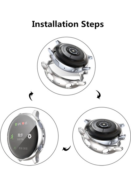 Hat Prınce Her Yönüyle Koruyucu Elektrokaplama Tpu Saat Kılıfı Samsung Galaxy Watch Active2 44MM - Gümüş (Yurt Dışından) indirimleri