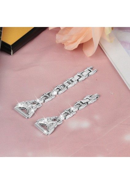 Samsung Galaxy Watch Fe 40MM Bling Yapay Elmas Dekorlu Saat Bandı Metal Bilezik - Gümüş (Yurt Dışından) indirimleri