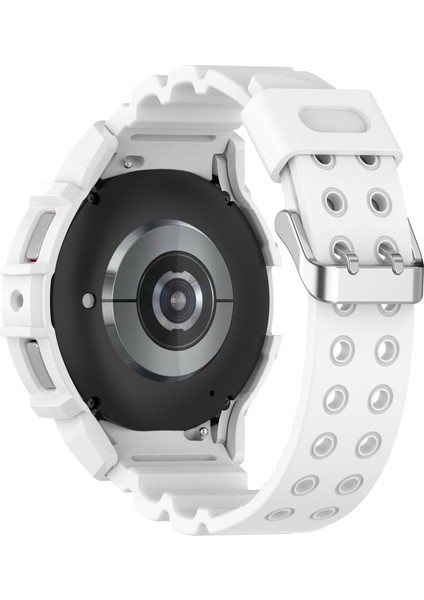 Samsung Galaxy Watch7 40MM Silikon+Tpu Saat Kayışı ve Saat Kılıfı-Beyaz (Yurt Dışından) modelleri