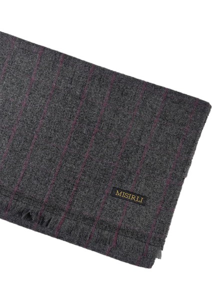 Mısırlı Eşarpları Erkek Yünlü Ekose Kaşkol ( Atkı )