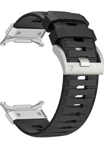 Samsung Galaxy Watch Ultra 47MM Florlu Ka Kayış Yedek Spor Saat Bandı - Siyah/gümüş Konnektör (Yurt Dışından) fırsatları