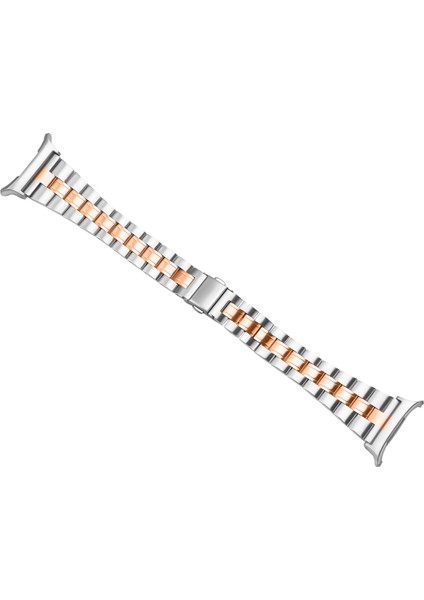 Samsung Galaxy Watch Ultra 47MM Ince Saat Kayışı Için Şık Paslanmaz Çelik Saat Kayışı - Gümüş/pembe Altın (Yurt Dışından) fiyatları