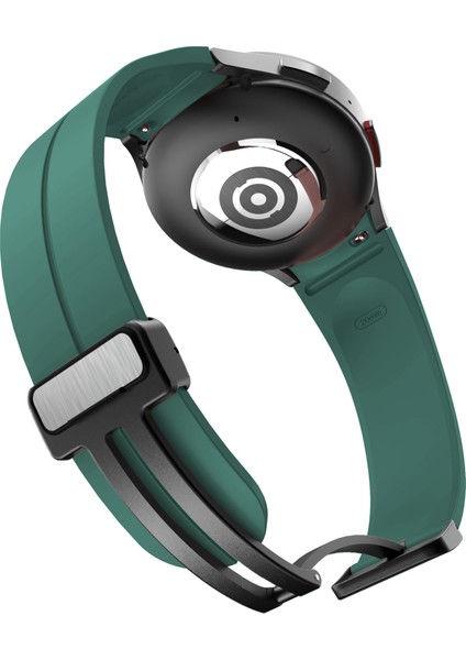 Samsung Galaxy Watch Fe 40MM/WATCH6/WATCH6 Classic/watch 5/watch 5 Pro Silikon Saat Kayışı Manyetik Toka - Çam Iğnesi Yeşil (Yurt Dışından) indirimleri