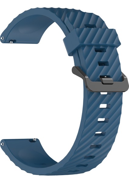 Samsung Galaxy Watch3 45MM/GALAXY Watch 46MM Saat Kayışı 22MM Silikon Saat Bandı - Koyu Mavi (Yurt Dışından) fırsatları