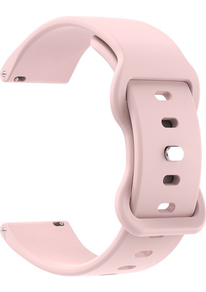 Evrensel 22 mm Silikon Saat Kayışı Düz Renk Şeklinde Tokalı Yedek Bant - Pembe (Yurt Dışından) modelleri