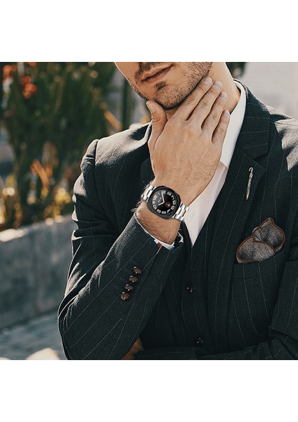 Samsung Galaxy Watch Ultra 47MM Saat Bilekliği Paslanmaz Çelik Saat Kayışı - Gümüş/pembe Altın (Yurt Dışından) modelleri