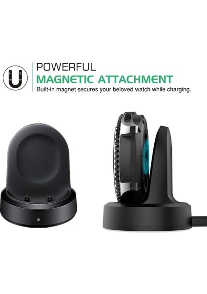 EP-YO805 Samsung Galaxy Watch 46MM SM-R800/42MM SM-R810 Akıllı Saat Kablosuz Şarj Cihazı Şarj Istasyonu ve Kablo (Yurt Dışından) fiyatları