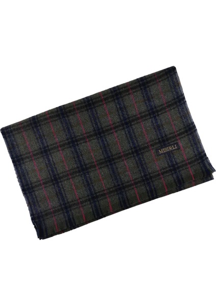 Erkek Yünlü Ekose Kaşkol ( Atkı )