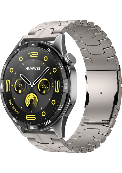 Huawei Watch Gt 4 46MM/WATCH 4/4 Pro/gt/samsung Galaxy Watch3 45MM Titanyum Alaşımlı Kayış 22MM Güvenlik Tokalı Saat Kayışı-Titanyum (Yurt Dışından) indirimleri
