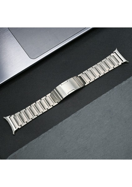 Samsung Galaxy Watch Ultra 47MM Yedek Saat Kayışı Katlanır Tokalı Titanyum Alaşımlı Kayış - Gümüş (Yurt Dışından) fırsatları