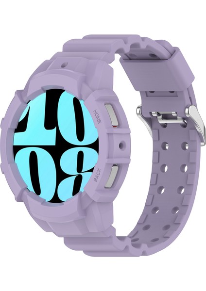 Samsung Galaxy Watch7 40MM Silikon+Tpu Saat Kayışı ve Saat Kılıfı - Mor (Yurt Dışından) fiyatları