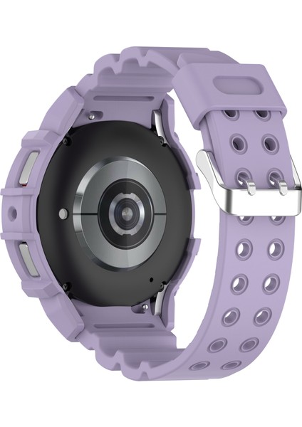 Samsung Galaxy Watch7 40MM Silikon+Tpu Saat Kayışı ve Saat Kılıfı - Mor (Yurt Dışından) modelleri