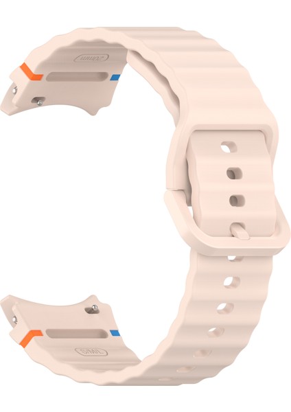 Samsung Galaxy Watch Fe/watch7 40MM 44MM Silikon Dalga Dokulu Saat Kayışı Yedek Kayışları - Pembe (Yurt Dışından) modelleri