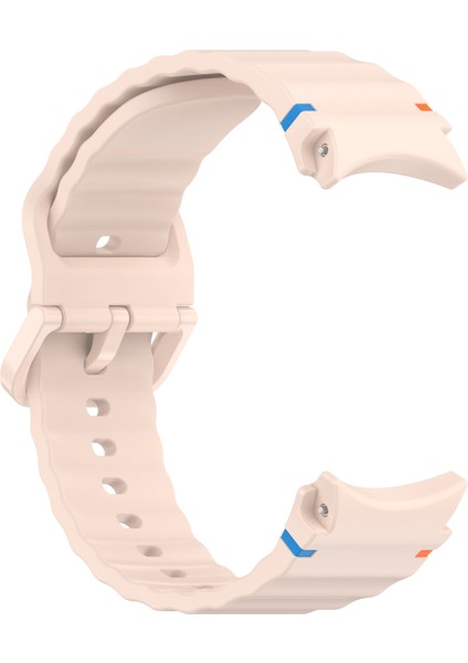 Samsung Galaxy Watch Fe/watch7 40MM 44MM Silikon Dalga Dokulu Saat Kayışı Yedek Kayışları - Pembe (Yurt Dışından) fırsatları