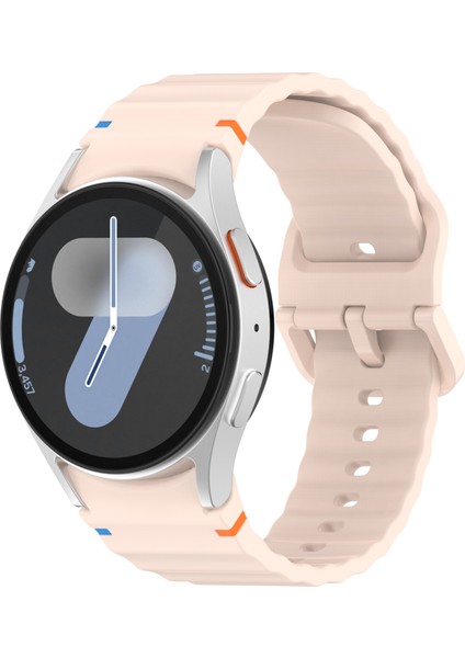 Samsung Galaxy Watch Fe/watch7 40MM 44MM Silikon Dalga Dokulu Saat Kayışı Yedek Kayışları - Pembe (Yurt Dışından) indirimleri